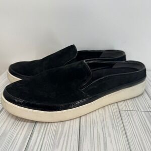 Vionic Women's  Effortless Slip On‎ Mule Black Suede Clogs Comfort Shoes Size 10